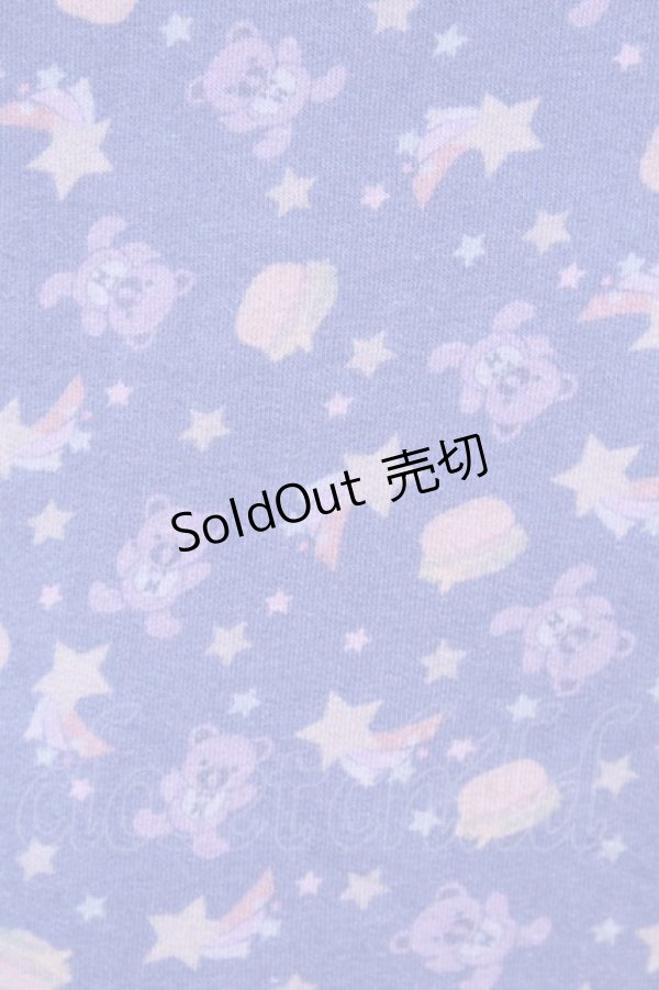 画像2: HYSTERIC GLAMOUR / ファックベア総柄パーカー  ブルー O-25-11-13-049-PU-TO-IG-OS (2)