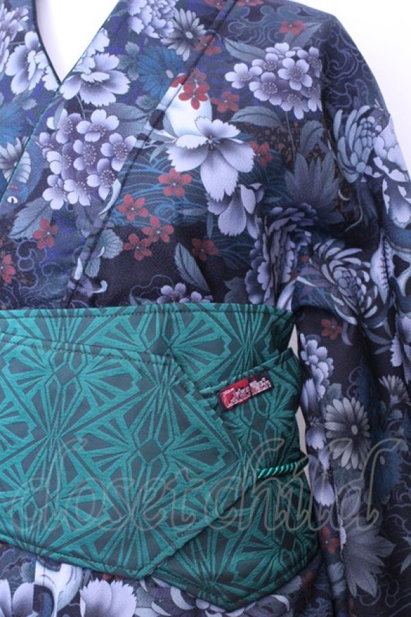 画像2: Qutie Frash / 2025 浴衣3点SET  グリーン O-25-11-13-001-QU-OP-OW-OS (2)