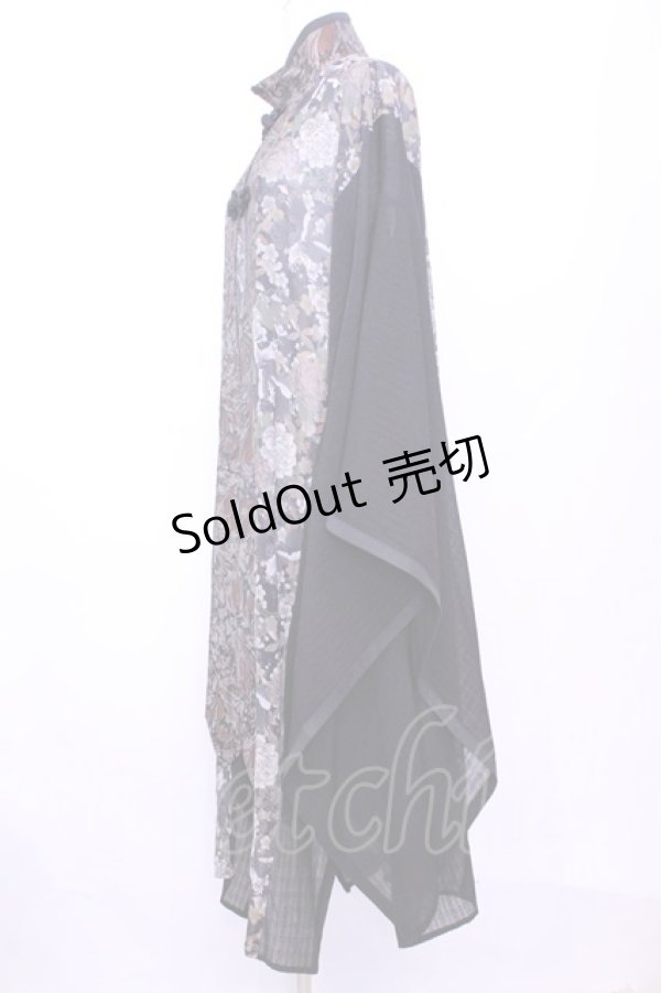 画像3: Qutie Frash / チャイナ着物ロングカーデ  ブラウン O-25-11-13-006-QU-JA-OW-OS (3)