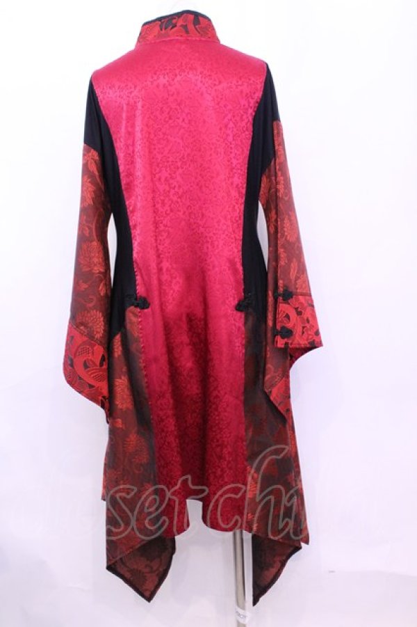 画像5: Qutie Frash / 着物チャイナチュニック  レッド O-25-11-13-008-QU-TO-OW-OS (5)