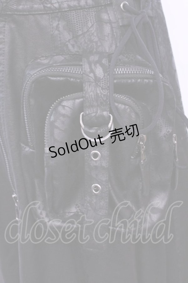 画像3: Qutie Frash / ライダースロングベスト  ブラック O-25-11-13-009-QU-TO-OW-OS (3)