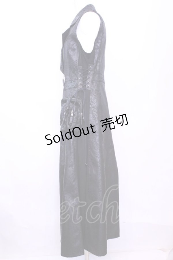 画像4: Qutie Frash / ライダースロングベスト  ブラック O-25-11-13-009-QU-TO-OW-OS (4)