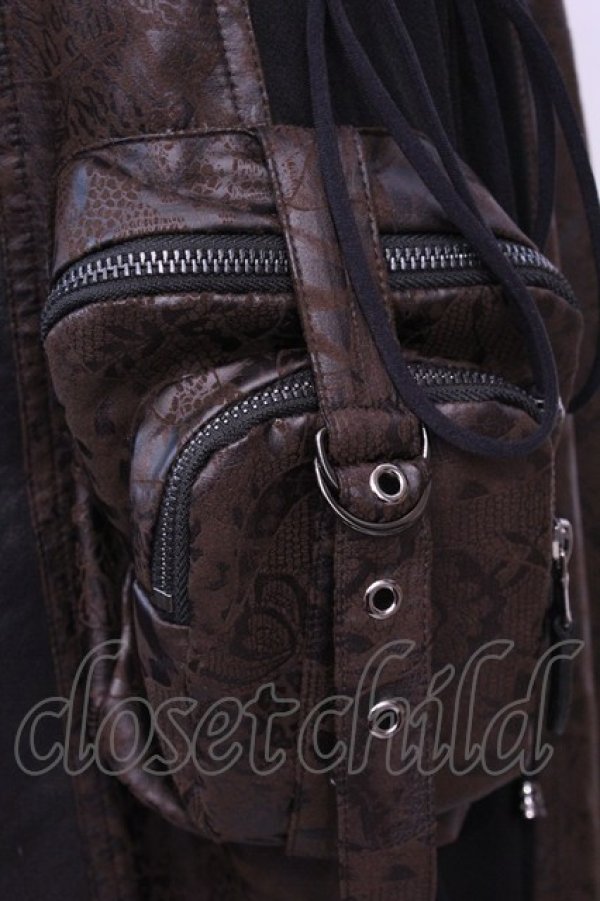 画像3: Qutie Frash / ライダースロングベスト  ブラウン O-25-11-13-011-QU-TO-OW-OS (3)