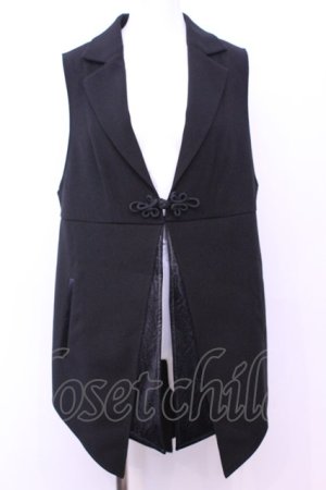 画像: Qutie Frash / テーラードジレ  ブラック（無地） O-25-11-13-013-QU-TO-OW-OS