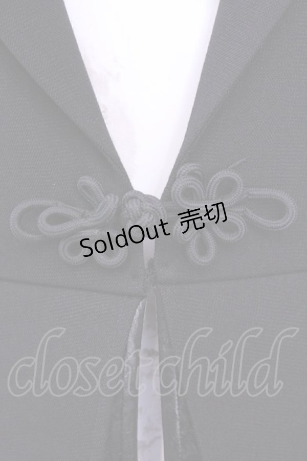 画像2: Qutie Frash / テーラードジレ  ブラック（無地） O-25-11-13-013-QU-TO-OW-OS (2)