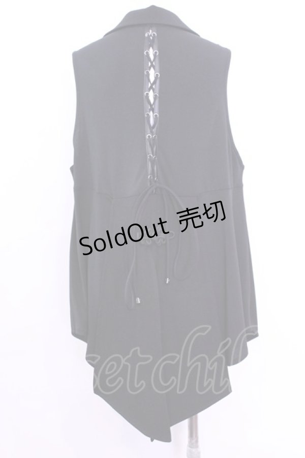 画像3: Qutie Frash / テーラードジレ  ブラック（無地） O-25-11-13-013-QU-TO-OW-OS (3)