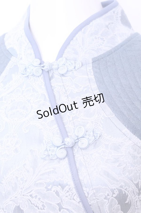 画像2: Qutie Frash / チャイナワンピ  ライトブルー O-25-11-13-021-QU-OP-OW-ZI (2)