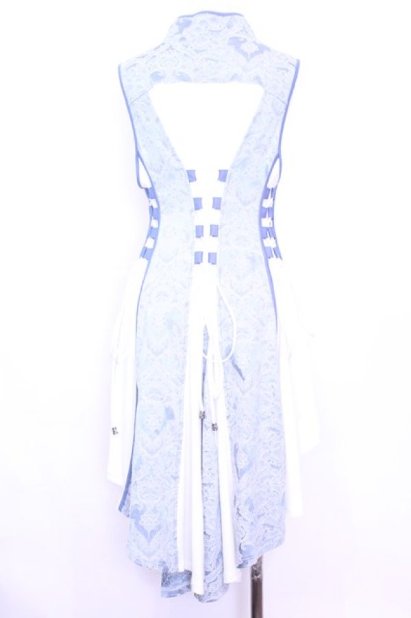 画像4: Qutie Frash / チャイナワンピ  ライトブルー O-25-11-13-021-QU-OP-OW-OS (4)