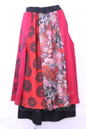 画像: Qutie Frash / 8部丈ハカマパンツ  レッド O-25-11-13-023-QU-PA-OW-OS