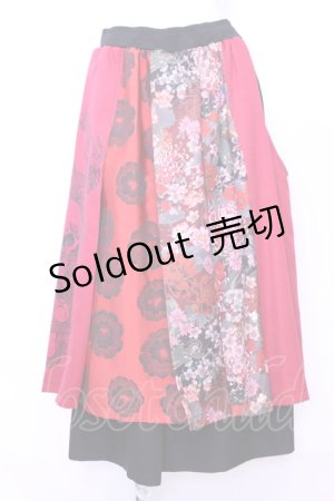 画像: Qutie Frash / 8部丈ハカマパンツ  レッド O-25-11-13-023-QU-PA-OW-OS