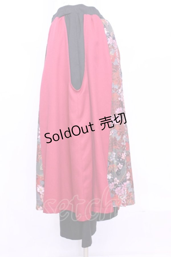 画像3: Qutie Frash / 8部丈ハカマパンツ  レッド O-25-11-13-023-QU-PA-OW-OS (3)