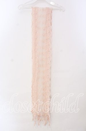 画像: axes femme / レースチュールストール  ピンク O-25-11-14-001-AX-ZA-IG-OS