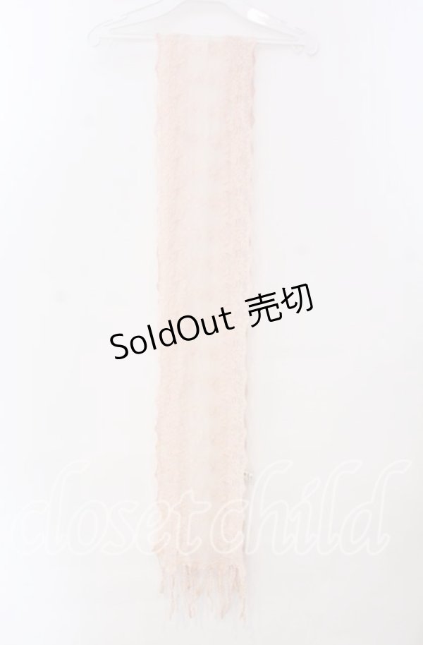 画像1: 【SALE】axes femme / レースチュールストール  ピンク O-25-11-14-001-AX-ZA-IG-ZT432 (1)