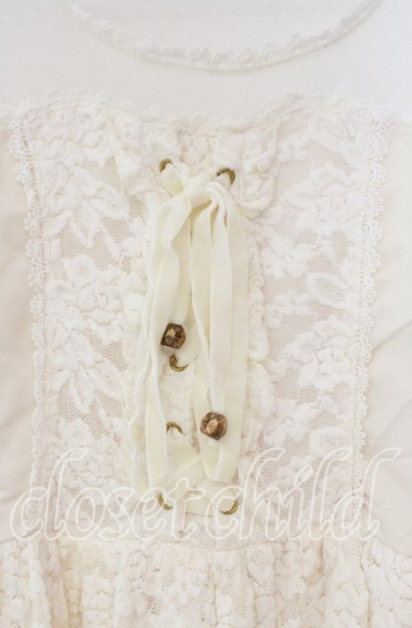 画像2: LIZ LISA / 起毛レースチュニック  オフシロ O-25-11-14-022-LO-TO-OW-OS (2)