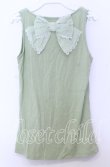 画像2: axes femme / BACKリボンタンクトップ  ライトグリーン O-25-11-14-032-AX-TO-IG-OS (2)