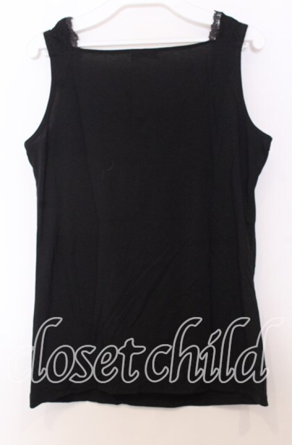 画像2: axes femme / フラワーレースタンクトップ  クロ O-25-11-14-034-AX-TO-IG-ZT359 (2)