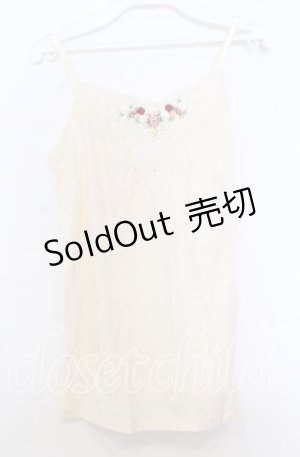 画像: axes femme / ガーデンインナーキャミソール  アイボリー O-25-11-14-039-AX-TO-IG-OS