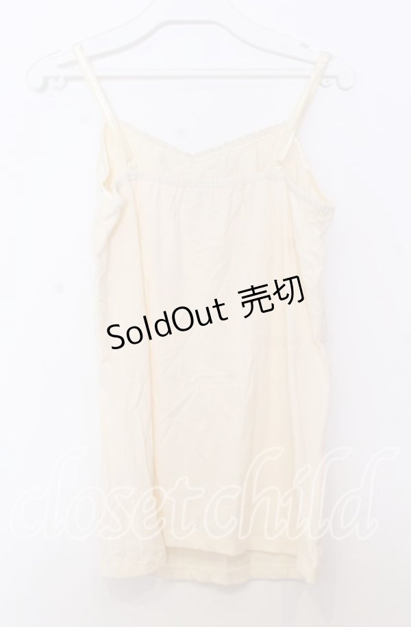 画像2: axes femme / ガーデンインナーキャミソール  アイボリー O-25-11-14-039-AX-TO-IG-OS (2)