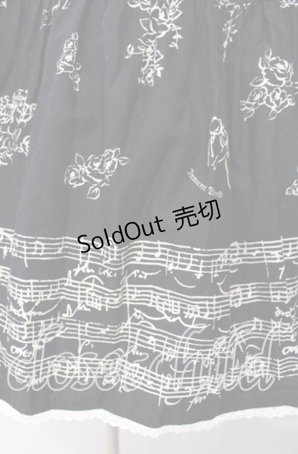 画像3: Innocent World / 楽器柄トーションレースジャンパースカート  クロ O-25-11-14-004-IW-OP-OW-OS (3)
