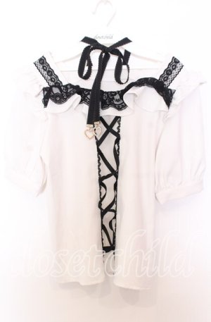 画像: Rojita / キラキラハートチョーカーブラウス F シロ O-25-11-14-044-LO-BL-OW-OS