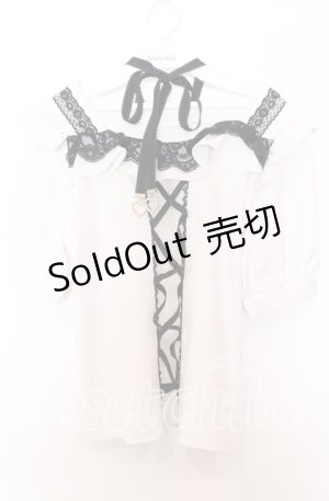 画像: Rojita / キラキラハートチョーカーブラウス F シロ O-25-11-14-044-LO-BL-OW-OS