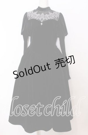 画像: Zeeye / Falling Star Velvet Gothic Dress　ワンピース L クロ O-25-11-14-045-LO-OP-OW-OS