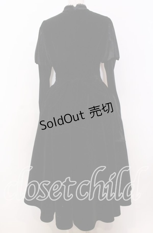 画像4: Zeeye / Falling Star Velvet Gothic Dress　ワンピース L クロ O-25-11-14-045-LO-OP-OW-OS (4)