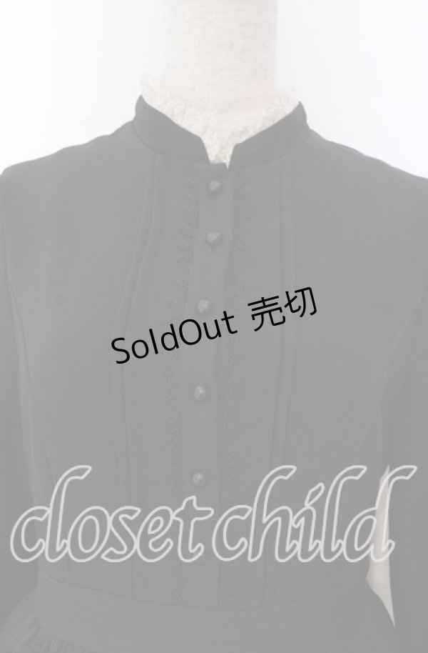 画像2: muggle / 黒のお嬢様のクラシカルゴシックワンピース M クロ O-25-11-14-051-LO-OP-OW-OS (2)