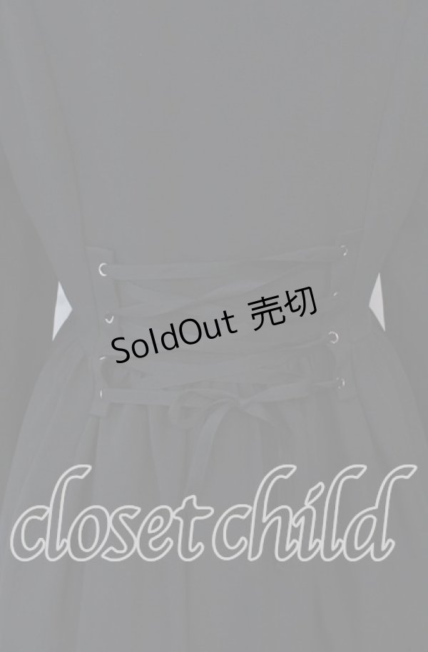 画像4: muggle / 黒のお嬢様のクラシカルゴシックワンピース M クロ O-25-11-14-051-LO-OP-OW-OS (4)