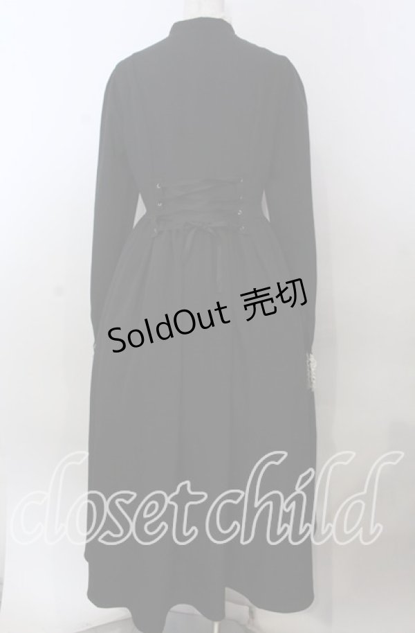 画像5: muggle / 黒のお嬢様のクラシカルゴシックワンピース M クロ O-25-11-14-051-LO-OP-OW-OS (5)