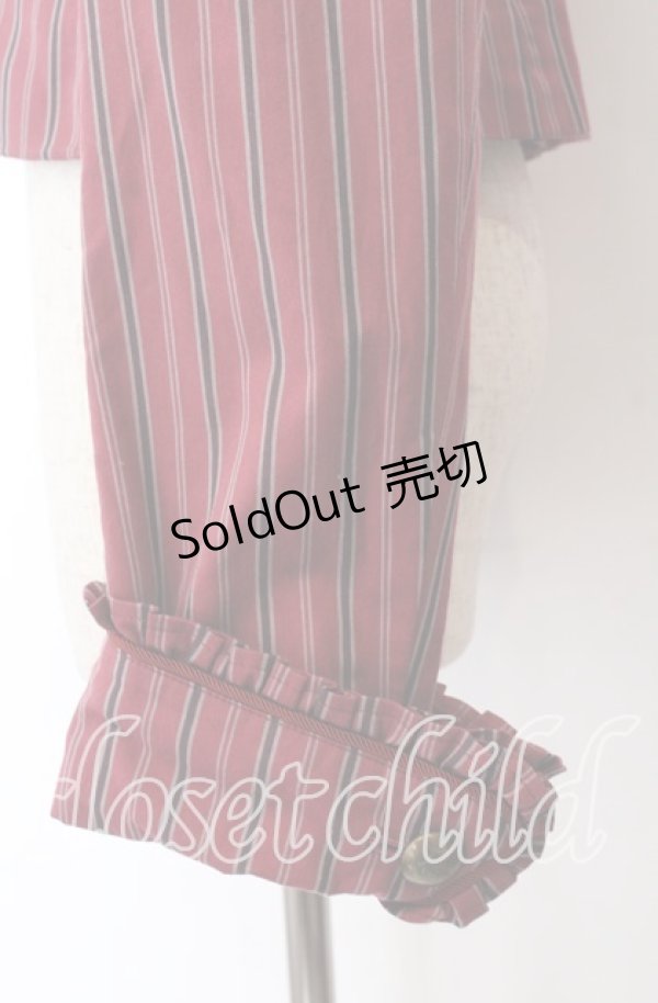 画像3: Victorian maiden / レジメンタルストライプジャケット  ボルドー O-25-11-14-052-CL-JA-OW-OS (3)