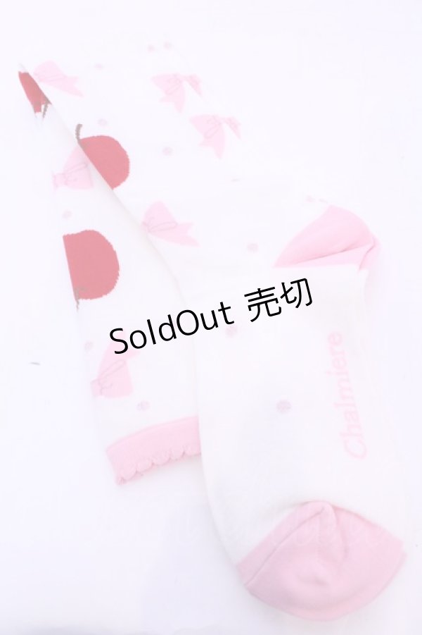 画像1: Chalmiere / スウィーティアップルオーバーニー  ピンク O-25-11-14-1043-LO-ZA-OW-OS (1)