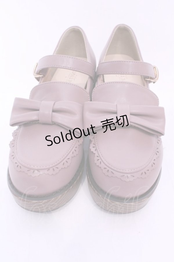 画像2: axes femme POETIQUE / ガーリーリボンローファー M ピンク O-25-11-14-1048-AX-SH-OW-OS (2)