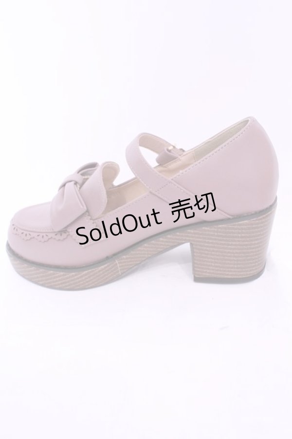 画像4: axes femme POETIQUE / ガーリーリボンローファー M ピンク O-25-11-14-1048-AX-SH-OW-OS (4)