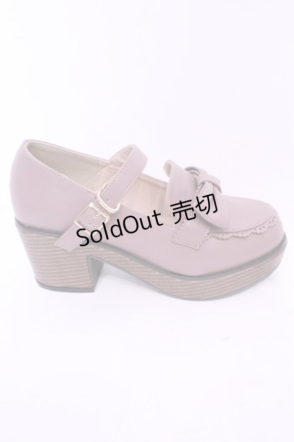 画像5: axes femme POETIQUE / ガーリーリボンローファー M ピンク O-25-11-14-1048-AX-SH-OW-OS (5)