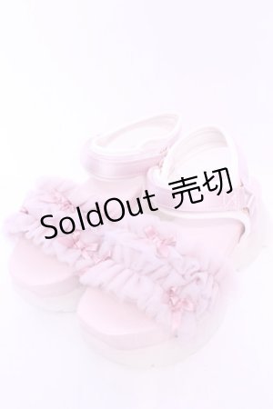 画像: axes femme POETIQUE / チュールフリルスポサン M ピンク O-25-11-14-1049-AX-SH-OW-OS