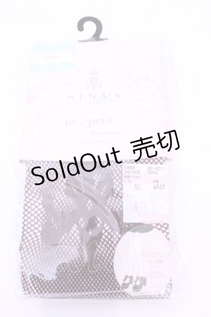 画像: m petit by misako / AMNIタイツロゴ L〜LL ブラウン O-25-11-14-1062-LO-ZA-OW-OS