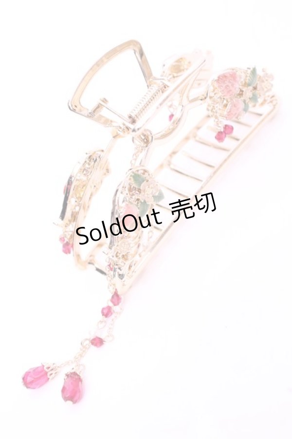 画像1: axes femme / いちごモチーフバンスクリップ  ゴールド O-25-11-14-1069-AX-AC-OW-OS (1)