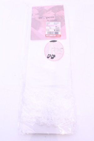 画像: m petit by misako / AMCSシアーハートレース 23-25ｃｍ シロ O-25-11-14-1077-LO-ZA-OW-OS