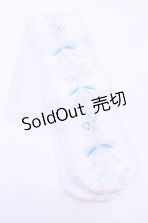 画像: Lovely Tency / TTMAOVKウサプリント  サックス O-25-11-14-1079-LO-ZA-OW-OS