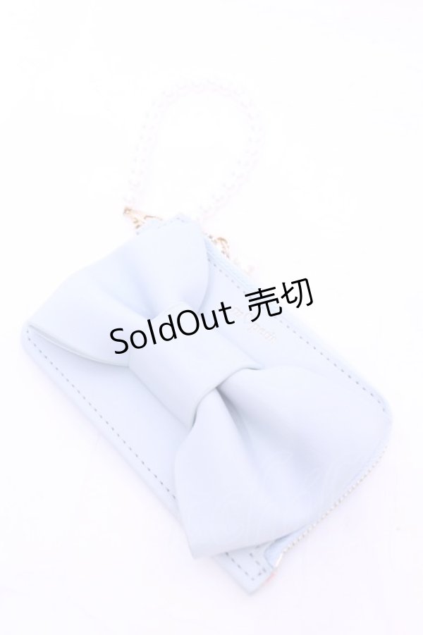 画像2: m petit by misako / NINA'Sコラボコインケース  サックス O-25-11-14-1001-LO-ZA-OW-ZT432 (2)