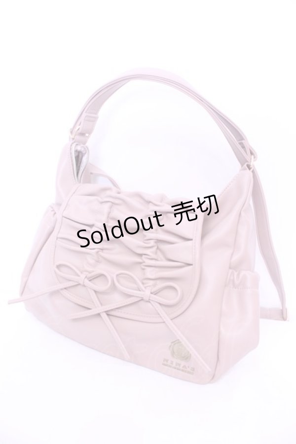 画像1: m petit by misako / AM*NIリボン3WAY バッグ  ピンク O-25-11-14-1009-LO-BG-OW-ZT-K026 (1)