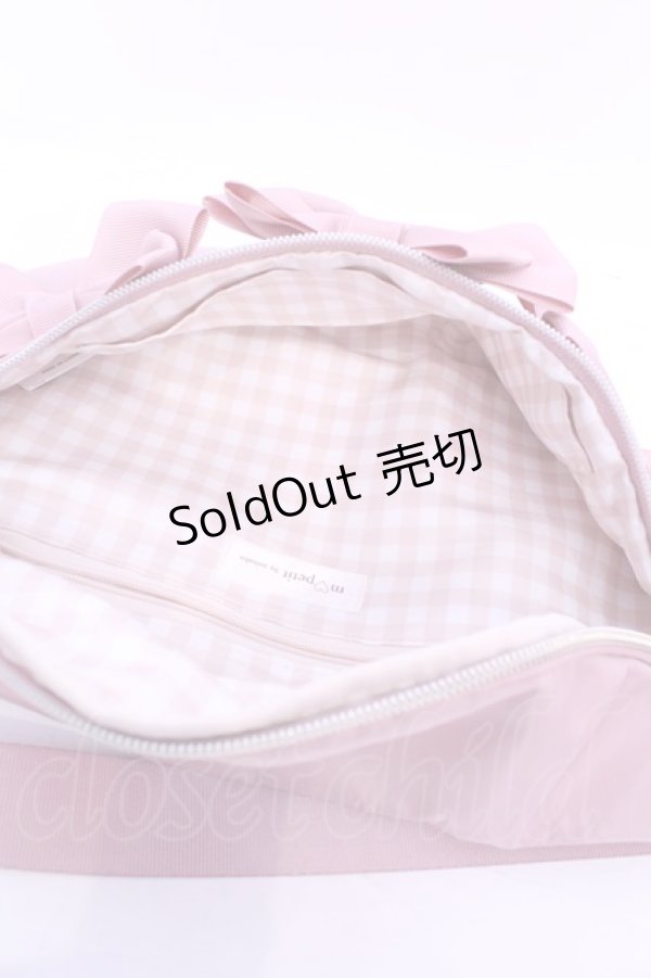 画像3: m petit by misako / リボン付きボディバッグ  ピンク O-25-11-14-1010-LO-BG-OW-OS (3)