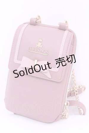 画像: m petit by misako / NINA′Sスマホショルダーバッグ  ピンク O-25-11-14-1012-LO-BG-OW-OS