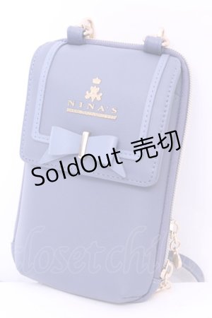 画像: m petit by misako / NINA′Sスマホショルダーバッグ  ブルー O-25-11-14-1014-LO-BG-OW-OS
