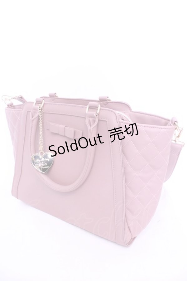 画像1: 【SALE】m petit by misako / サンリオキャラクターズ チャーム付き 2way バッグ  ピンク O-25-11-14-1018-LO-ZA-OW-ZT-K023 (1)