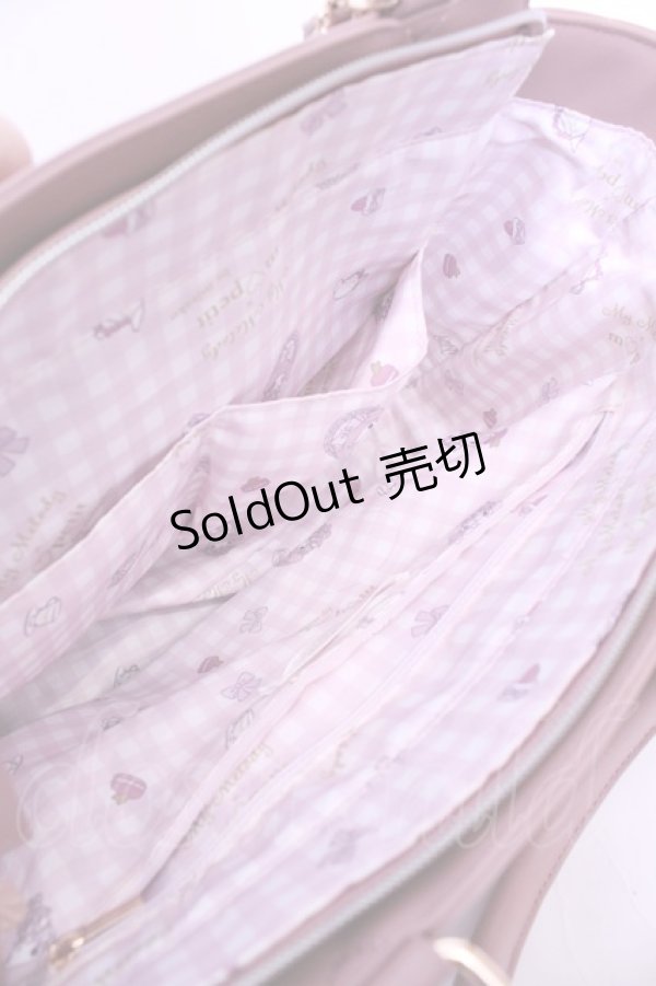 画像3: 【SALE】m petit by misako / サンリオキャラクターズ チャーム付き 2way バッグ  ピンク O-25-11-14-1018-LO-ZA-OW-ZT-K023 (3)