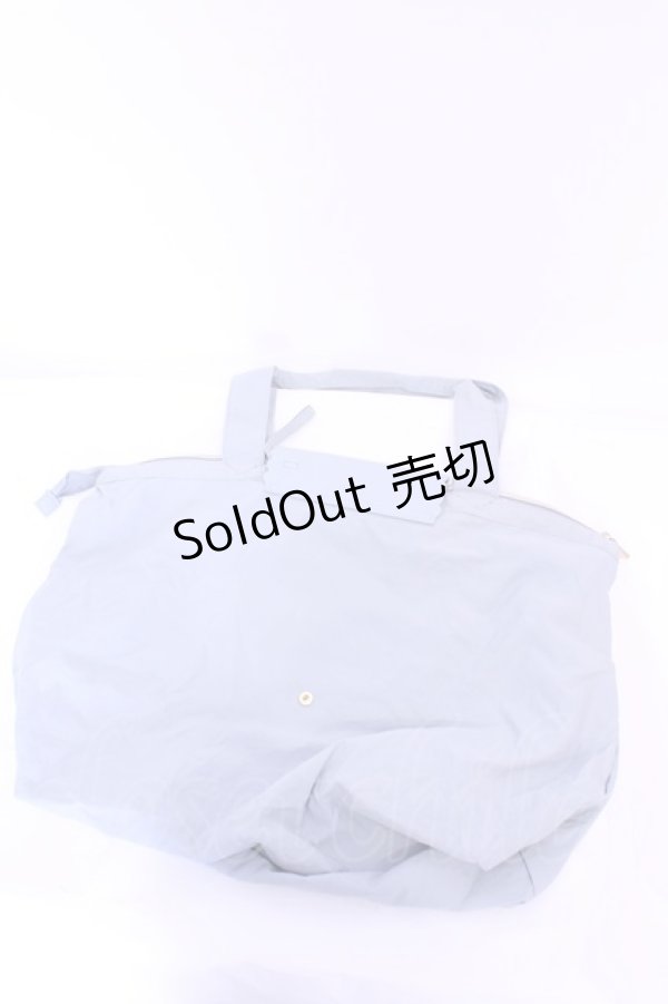 画像2: m petit by misako / エコバッグ  サックス O-25-11-14-1019-LO-BG-OW-ZT1116D (2)