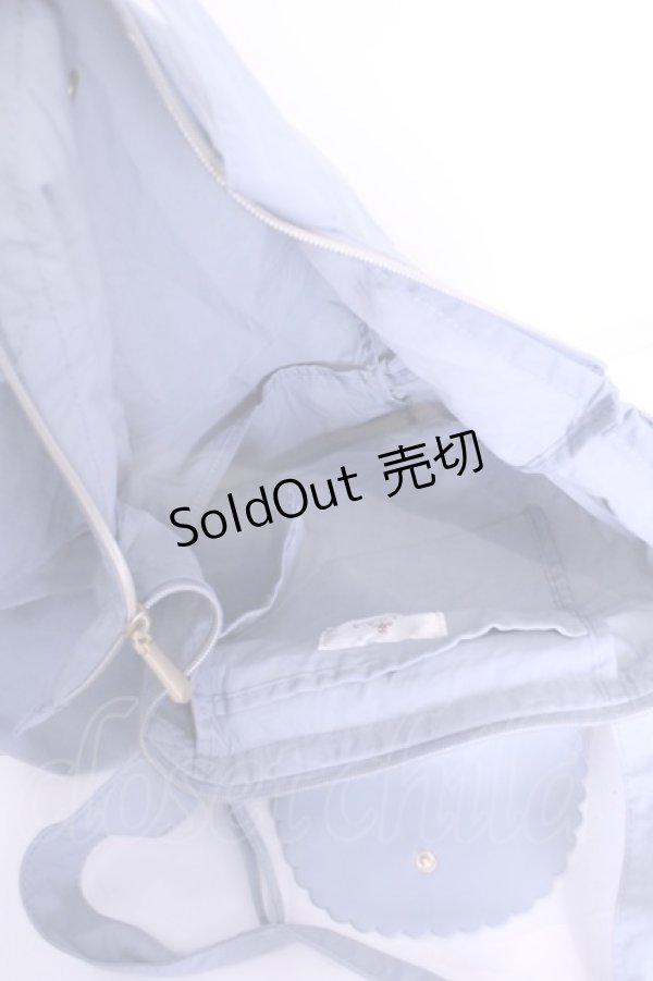 画像3: m petit by misako / エコバッグ  サックス O-25-11-14-1019-LO-BG-OW-ZT1116D (3)