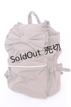 画像: m petit by misako / TT AM リボンフラップ リュックサック  ブラウン O-25-11-14-1023-LO-BG-OW-ZT-K024